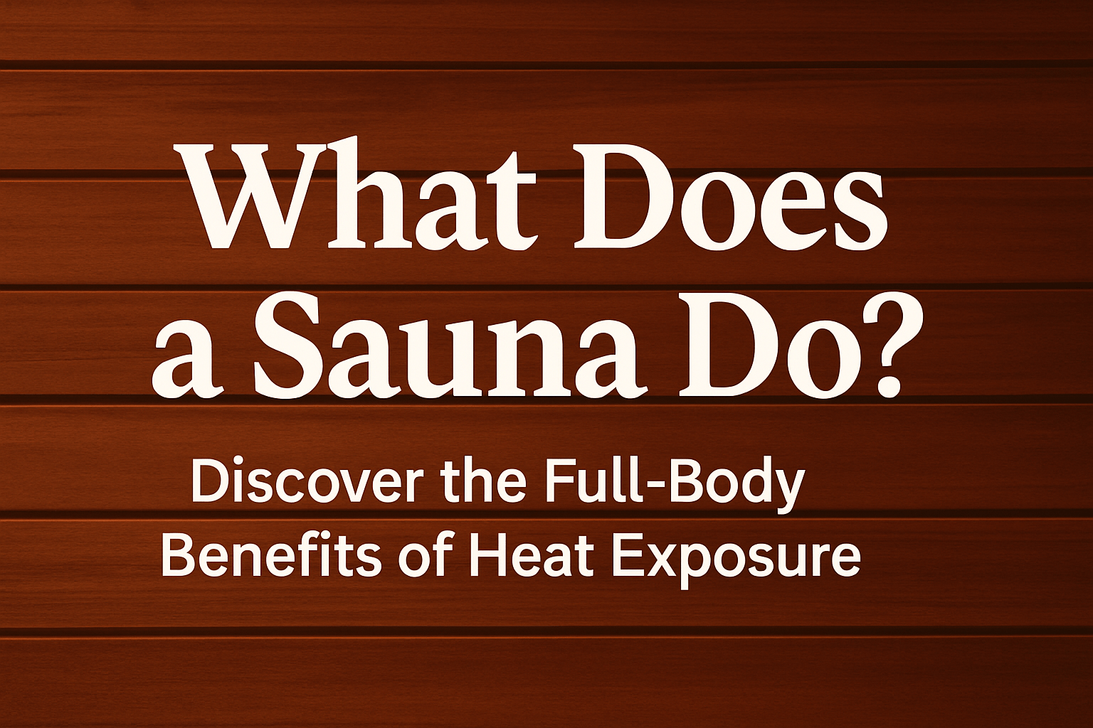 what does a sauna do