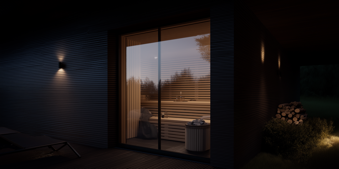 Sauna UK Outside Night Sauna