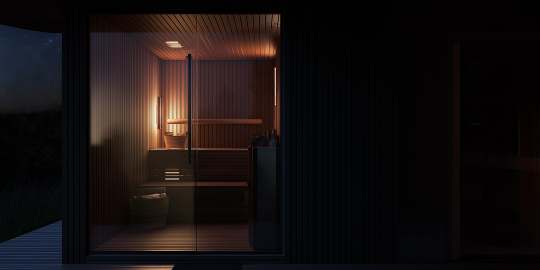 Sauna UK Outside Night Sauna 2